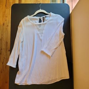 H&M sheer suit blouse